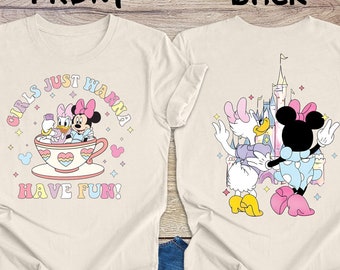 Disney Minnie Daisy Summer Shirt, Girls Just Wanna Have Fun, Disney Besties T-Shirt, Disney world Shirt, Disney Summer Tee