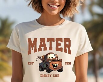 Disney Mater Est.1951 Shirt, Disney Cars Shirt, Cars Movie Shirt, Disney Shirt, Tow Mater Shirt, Cars Characters, Disneyland Trip Tee
