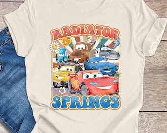 Disney Retro Cars Shirt, Funny Cars Shirt, Disney Cars Shirt, Disney Cars Kid Shirt, Cars Boy Shirt, Lightening McQueen Shirt, Mater Shirt