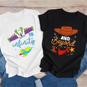 To infinity and Beyond Shirts, Toy Story Matching Shirts, Andy Shirt, Toy Story Birthday, Disney Matching Shirts, Buzz Shirt, Woody Shirt