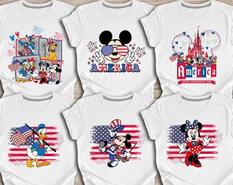 Disney 4th Of July Shirt, Disney Characters 4th of July, Mickey 4th Of July Shirt, Mickey and Friends 4th July Shirt, Disney USA Shirt
