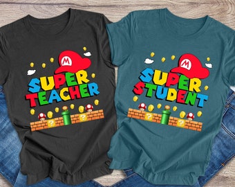 Super Teacher Shirt, Super Teacher Gift Tee, Game Lover Teacher T-shirt, Gift For Teacher Shirt, Teacher Christmas Gift Tee