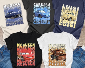 Matching Family Cars Shirt, Group Disney Shirts, Disney Kids Cars Shirt, Cars Birthday, Lightning McQueen, Tow Mater, Disney World Shirts