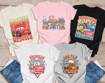 Disney Cars Shirt, Disney Retro Cars Shirt, Funny Cars Shirt, Disney Cars Kid Shirt, Cars Boy Shirt, Lightening McQueen Shirt, Mater Shirt