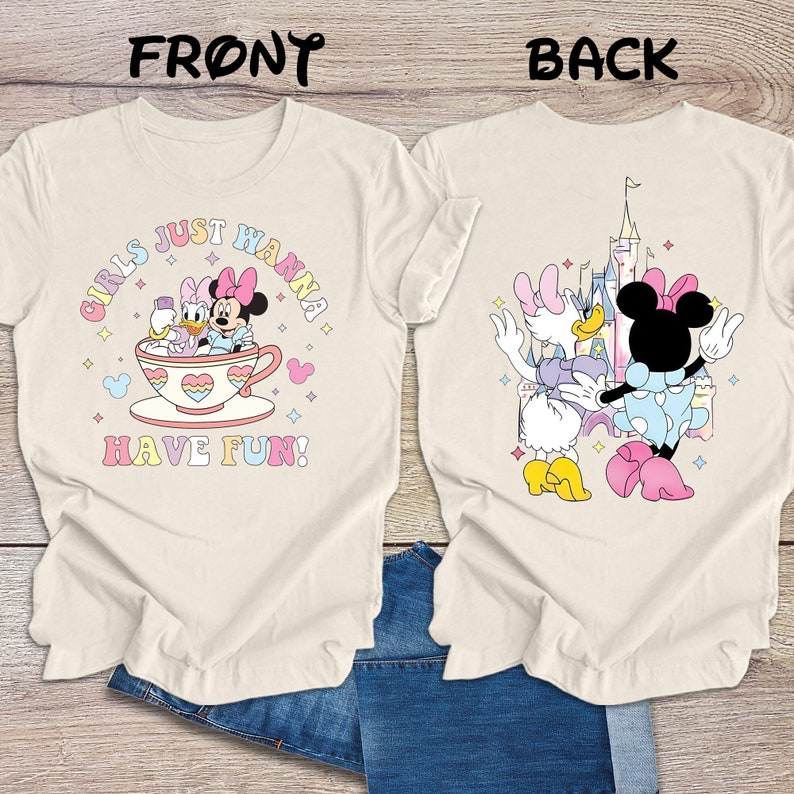 Disney Minnie Daisy Summer Shirt, Girls Just Wanna Have Fun, Disney Besties T-Shirt, Disney world Shirt, Disney Summer Tee