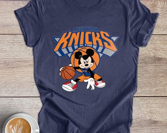 T-shirt de basket-ball Mickey Mouse des New York Knicks, chemise de champion de basket-ball Disney