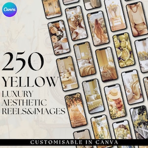 Luxe GELE inhoudsbibliotheek esthetische verhaalsjablonen haspels klaar voor gebruik beige crèmewit digitale marketing gezichtsloos Instagram