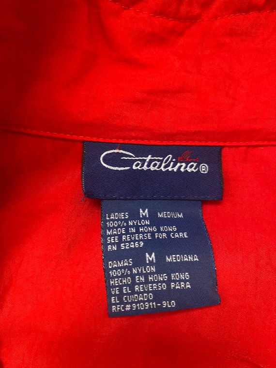 Vintage Catalina women’s red Sport logo nautical … - image 8