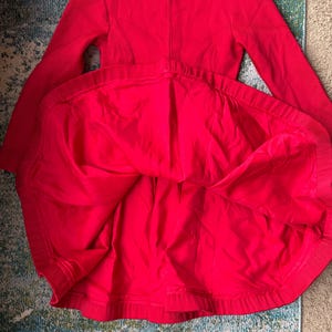 Vintage Riff’s custom hand made red rosette button dress, size small / coastal cowgirl / western rock / vintage dresses / 80s style image 5