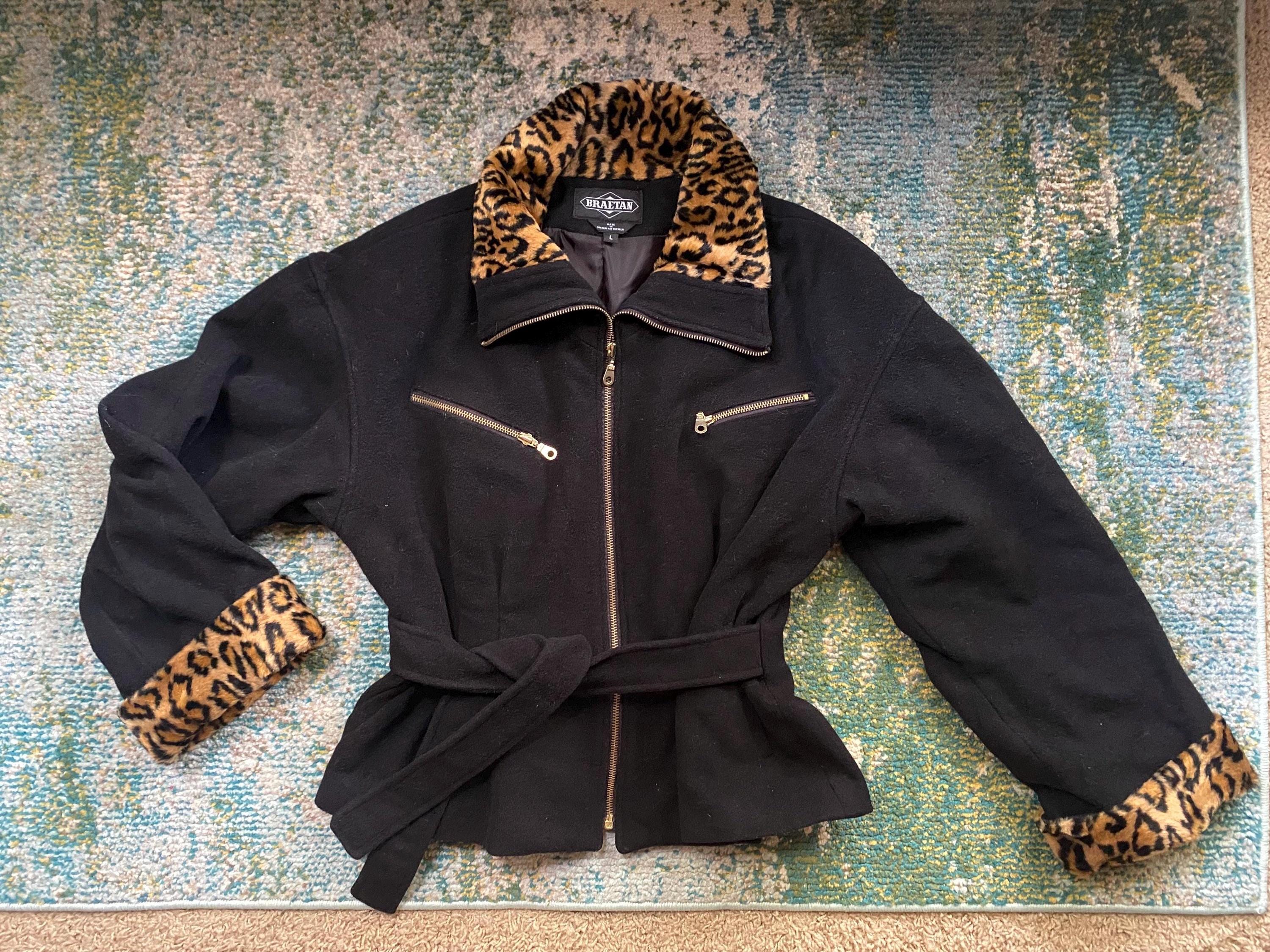 Fitted Leopard Coat Etsy