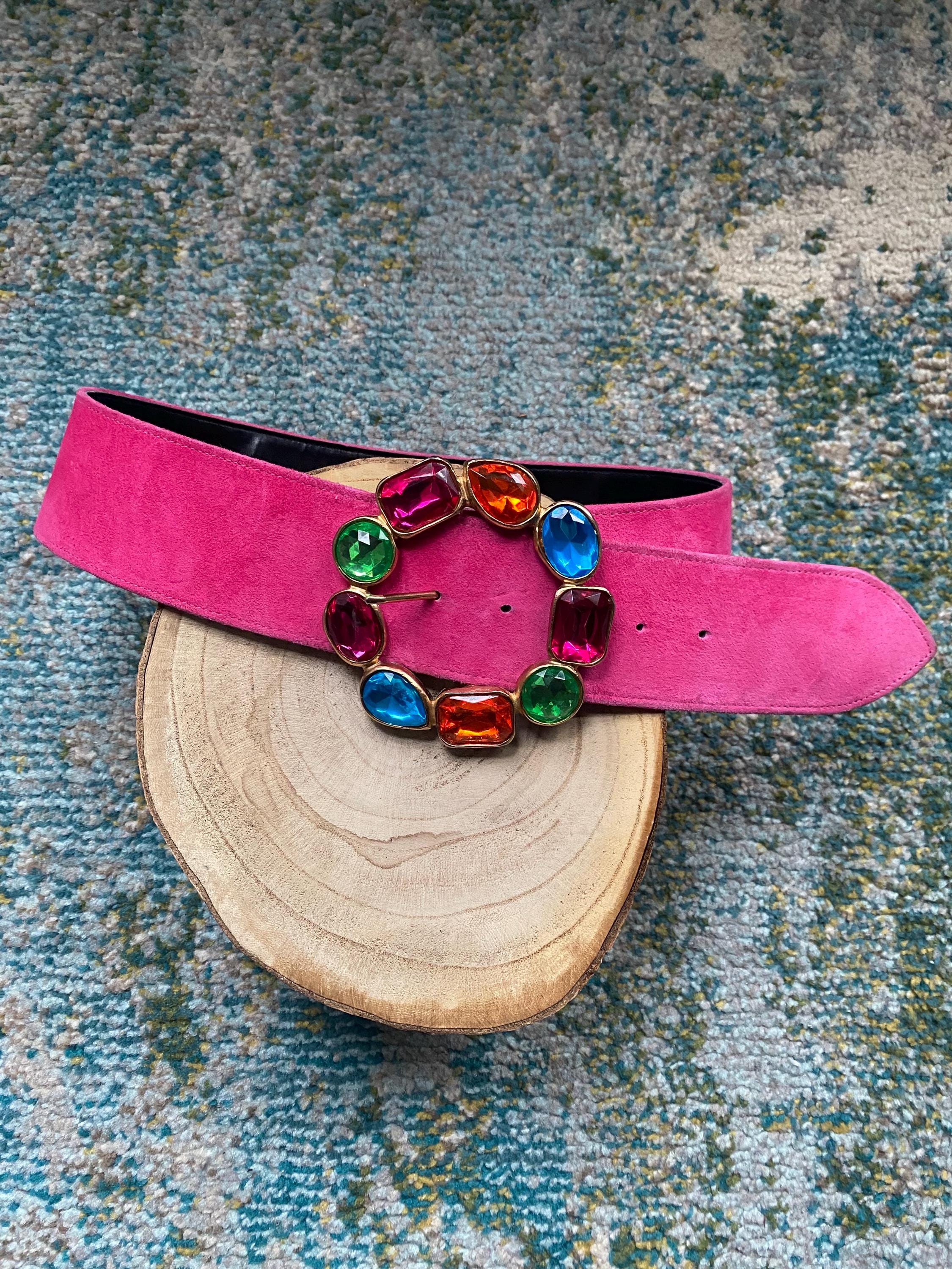 R.J. Graziano vintage wearable art waist band Rj Graziano Belt - Etsy main image 3