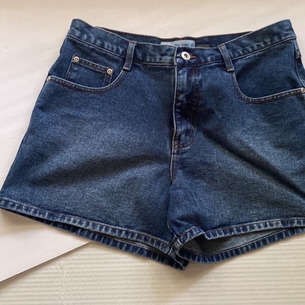Vintage 90s L.A. Blues  denim high waist jean shorts, size 12