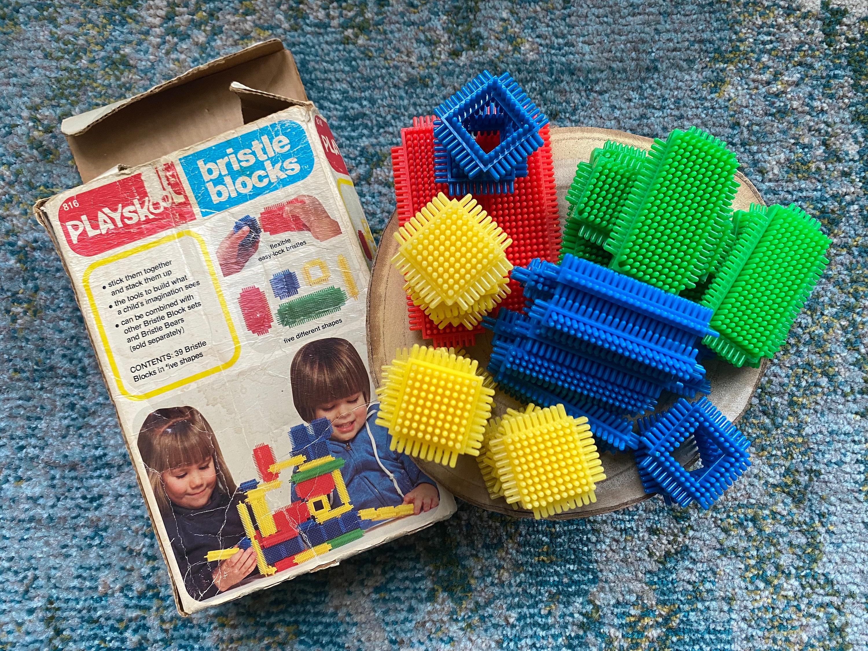 Bristle Blocks Playskool Catalog Vintage 1981 Playskool Bristle