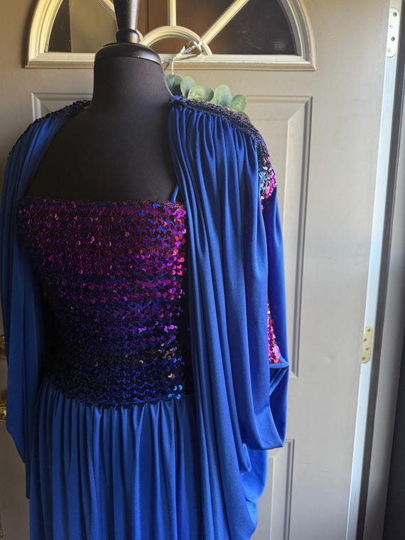 blue sequin tank dress ZEINA MINI DRESS main image 1