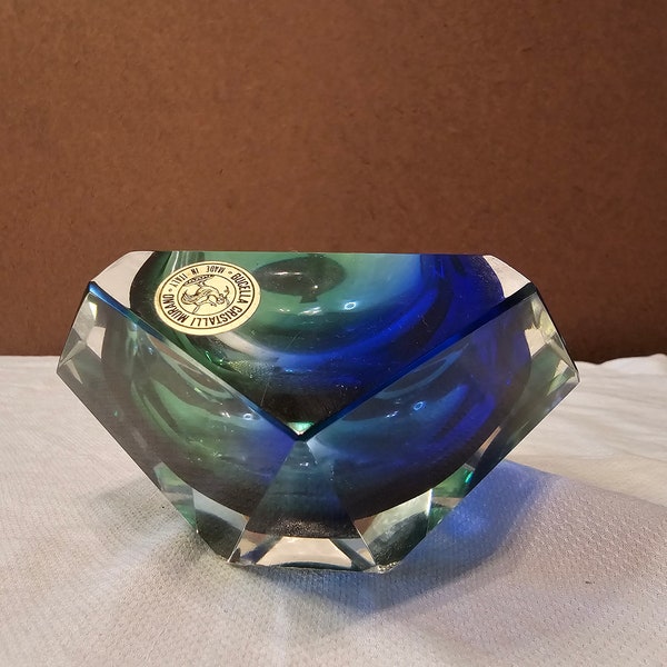 Vintage Murano Bucella Cristalli Ashtray or Catch All