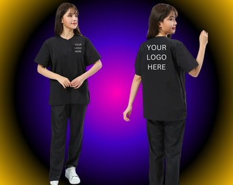 Your Custom Logo Nylon Uniform Smock- Front and Back