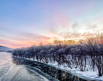 Winter auf dem Westarm des Susquehanna River