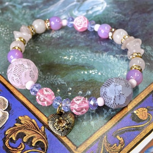 Rose Heart Elastic Bracelet