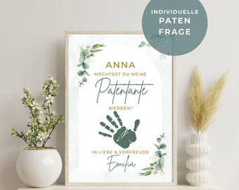 Ask godfather/godmother | Will you be my godfather/godmother? | Godmother question poster | Asking for godparenthood at baptism