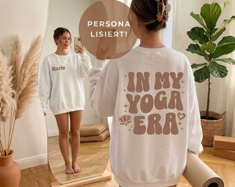 Sweat-shirt de yoga personnalisé, pull de yoga pour femme, cadeau de yoga