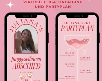 Virtual invitation for a bachelorette party | Animated bachelorette party template | Digital party planner for bachelorette parties