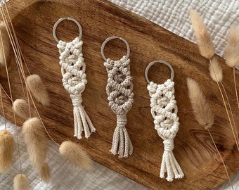 Porte-clés en macramé