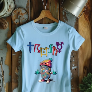 Funky Art T-Shirt - Street Art Inspired Tee, Urban Art Character Shirt, Quirky Streetwear, Hip Hop Fashion Top