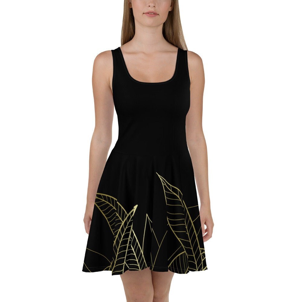 green emerald velvet dress clear wind Women's Halter Neck Skater Fit and Flare Mini Party Dress Black  S at Amazon Women's Clothing store