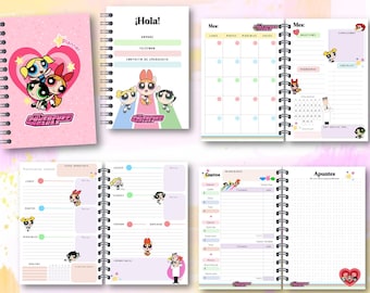 Digital File - EDITABLE Powerpuff Girls Agenda Planner