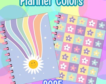 Agenda Planner Colors 2025/2026 Editable - Digital File