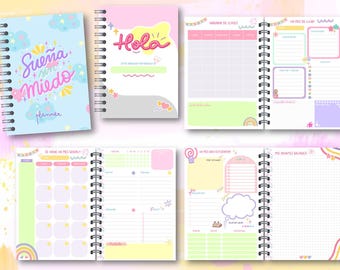 Digital File - Cute EDITABLE Agenda 2025 - 2026 Not dated
