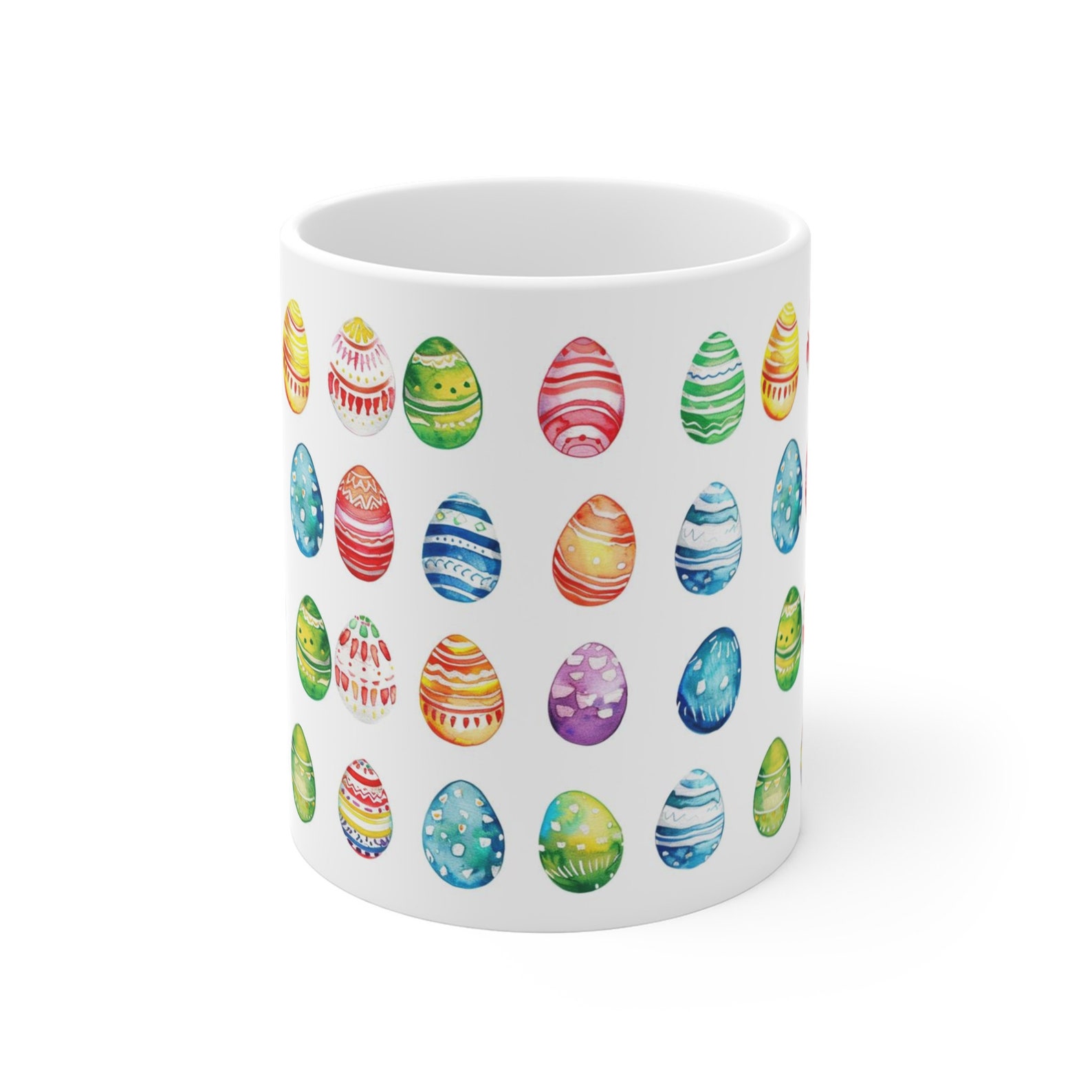 Painted Easter Egg Mug, Happy Easter, Painted Easter Eggs, Easter Mug, Easter Egg Mug, Easter
