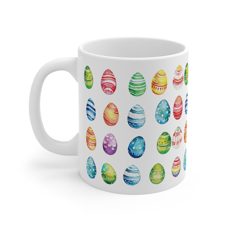 Painted Easter Egg Mug, Happy Easter, Painted Easter Eggs, Easter Mug, Easter Egg Mug, Easter