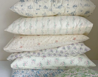 Floral Cotton Standard Queen Pillowcase