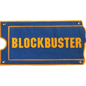 Blockbuster Video Store Felt Banner | Retro Movie Night Decor | 90s Nostalgia Wall Hanging sign