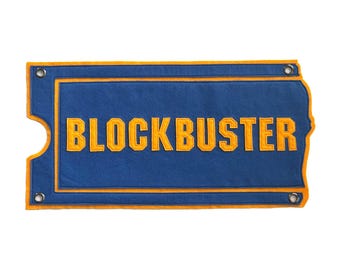 Blockbuster Video Store Felt Banner | Retro Movie Night Decor | 90s Nostalgia Wall Hanging sign