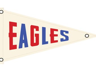 Fanion de football rétro Crystal Palace : toile à accrocher au mur fait main