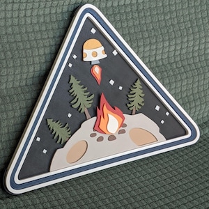 Outer wilds ventures 3d logo sign