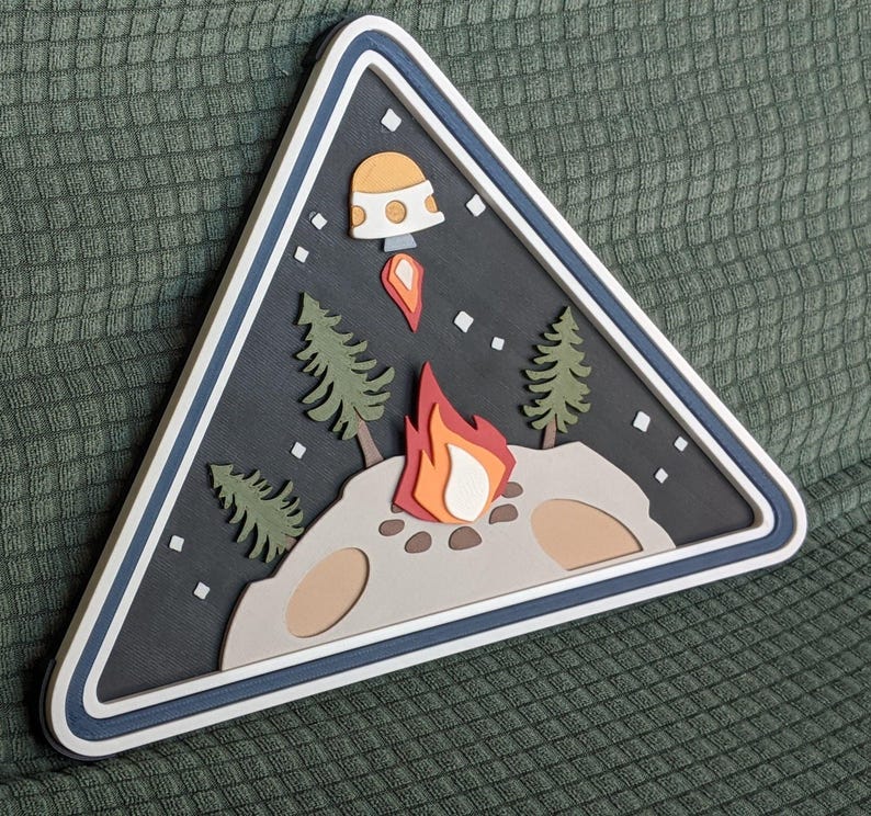 Outer wilds ventures 3d logo sign