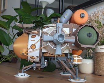 Kit de maqueta de nave inspirada en Outer Wilds, edición limitada / Pegatinas, pegamento y guía de montaje / Réplica de nave espacial coleccionable DIY