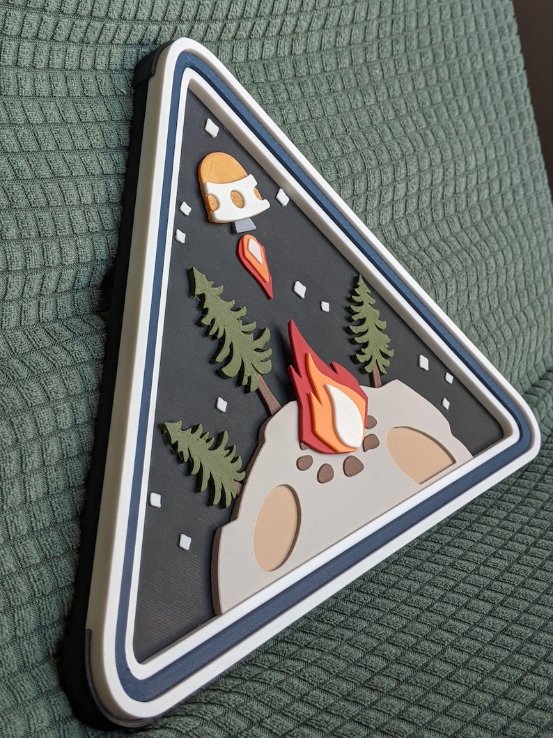 Outer wilds ventures 3d logo sign