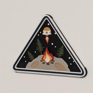 Outer wilds 3d logo sign