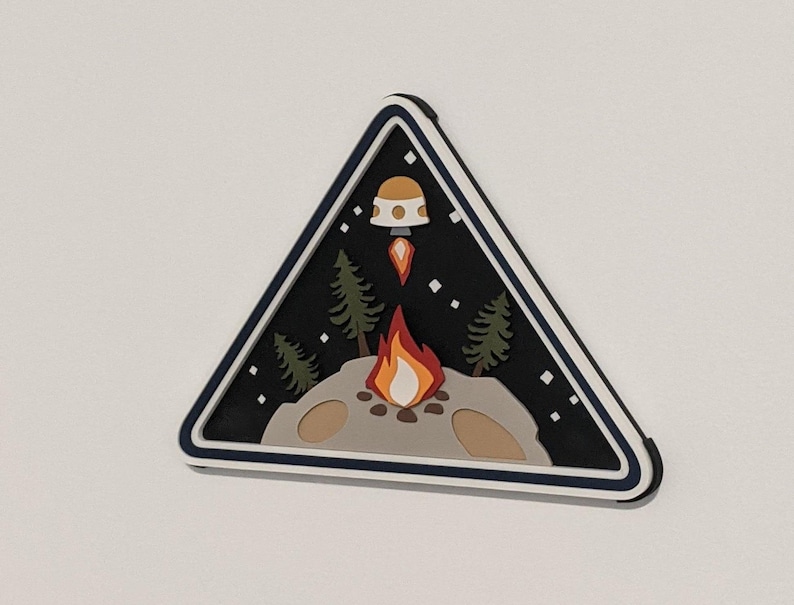 Outer wilds 3d logo sign