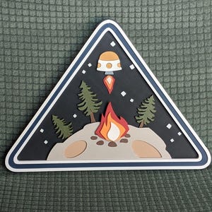 Outer wilds ventures 3d logo sign