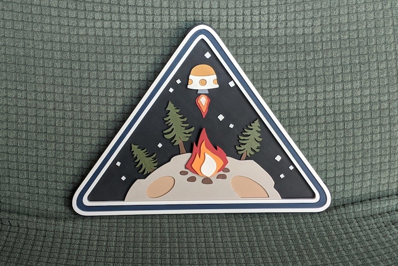 Outer wilds ventures 3d logo sign