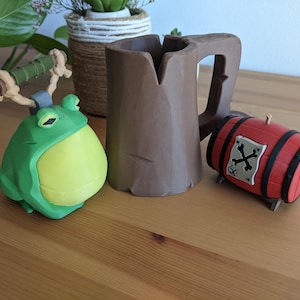 Miniaturas de Sea of Thieves - Lanterna de sapo, Barril, Caneca