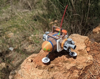 Modellino di nave Outer Wilds con veri nastri e fili!