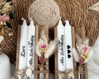 Geburtstagskerze/Geschenkset/Kerzenset/Geburtstagsgeschenk beste Freundin/ Geburtstagsgeschenk personalisiert/Geschenkset zum Geburtstag