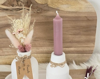 Wohndeko, Wohnzimmerdeko, Deko Vase, Trockenblumen, Raysin deko Trockenblumenstrauß mit Vase, Geschenk für Hochzeit, Hochzeit Deko,