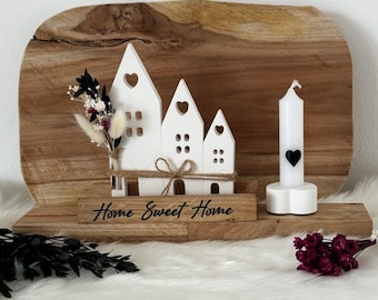 Häuserset, Dekohäuser, Häuser aus Raysin, Geschenk zum Einzug,  Familienhäuser, Häuser, "Home Sweet Home" ,Muttertag